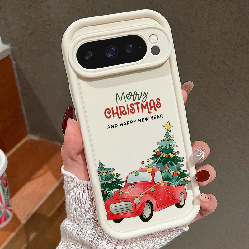 Google Pixel 8A - Christmas Pickup Truck Pattern Phone Case