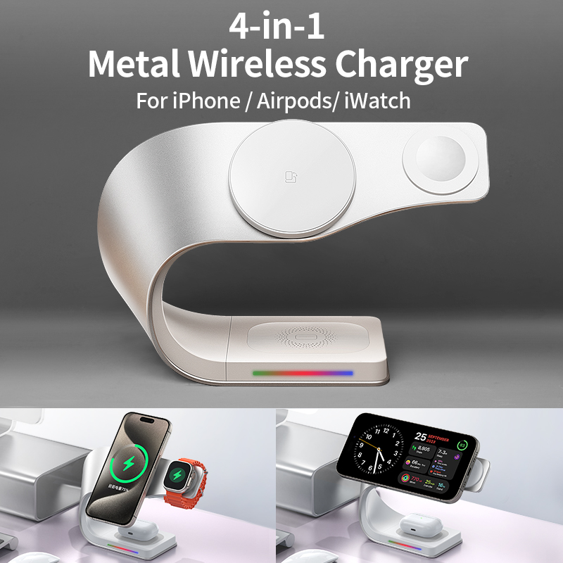 Metal Shell 4 in 1 Wireless Ch - Wireless Charger Watch recension och pris