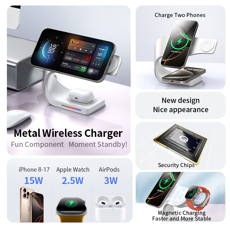 Metal Shell 4 in 1 Wireless Ch - Wireless Charger Watch recension och pris