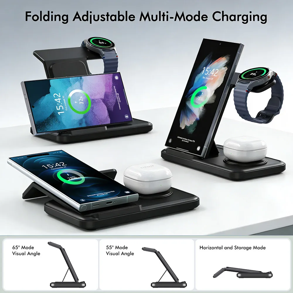 3 IN 1 Wireless Charger Statio - Smartwatch Ac recension och pris
