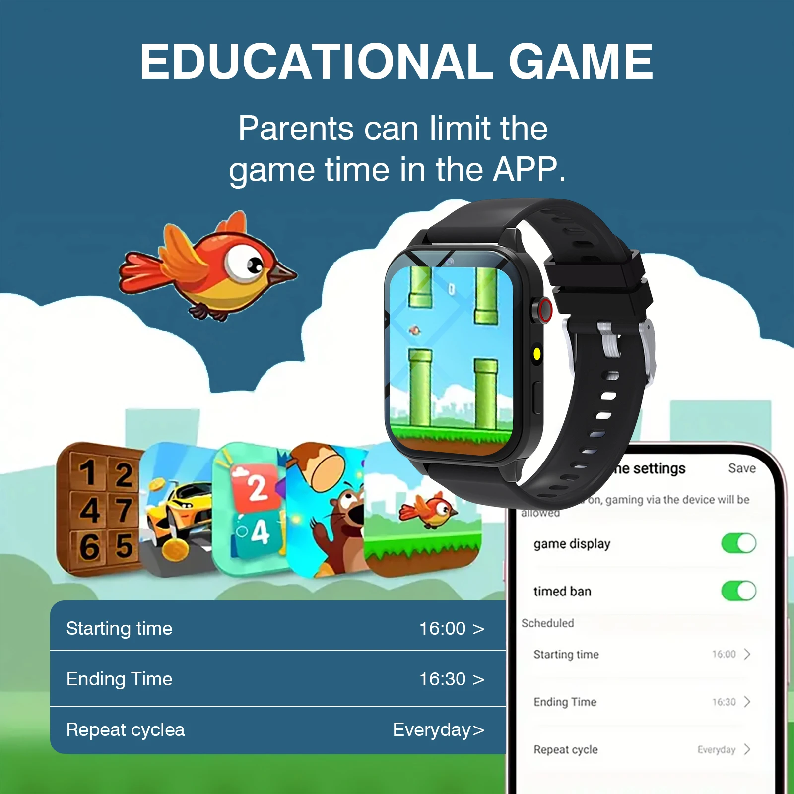 Kids′s Smart Watch 18 Games Ca - Smartwatch Touch recension och pris