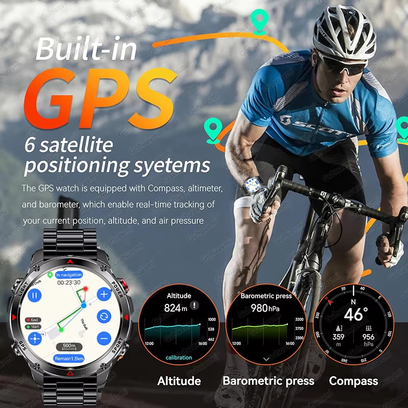 Military 540mAh GPS Smart Watc - Android Smartwatch Accessories recension och pris